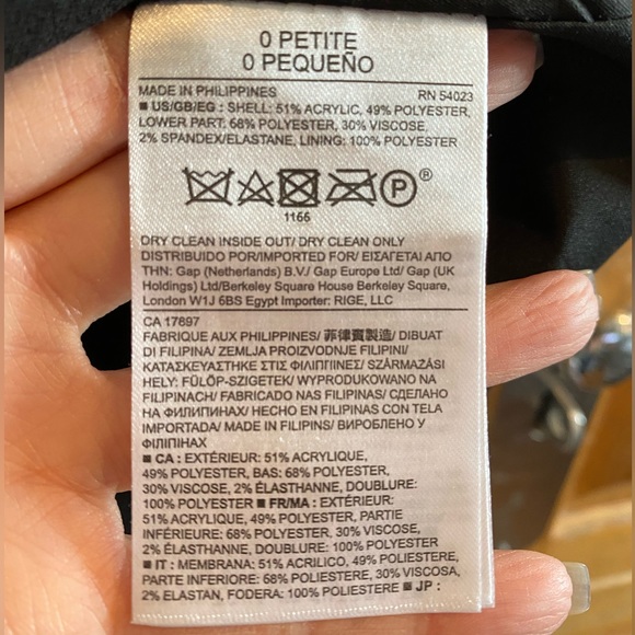 NWT Banana Republic Asymmetrical Jacquard Skirt - 0P - Picture 7 of 7